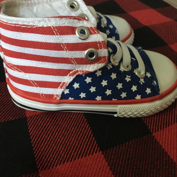 Stars & stripes toddler hi-tops - Picture 3 of 5